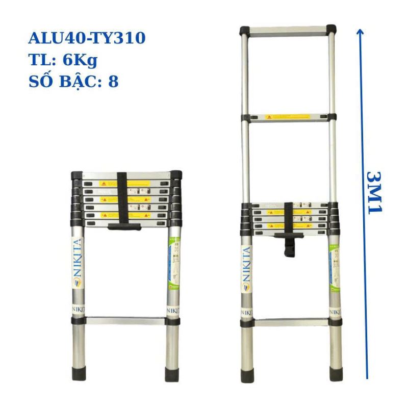 THANG NHÔM RÚT ĐƠN GỌN TIỆN LỢI NIKITA ALU310